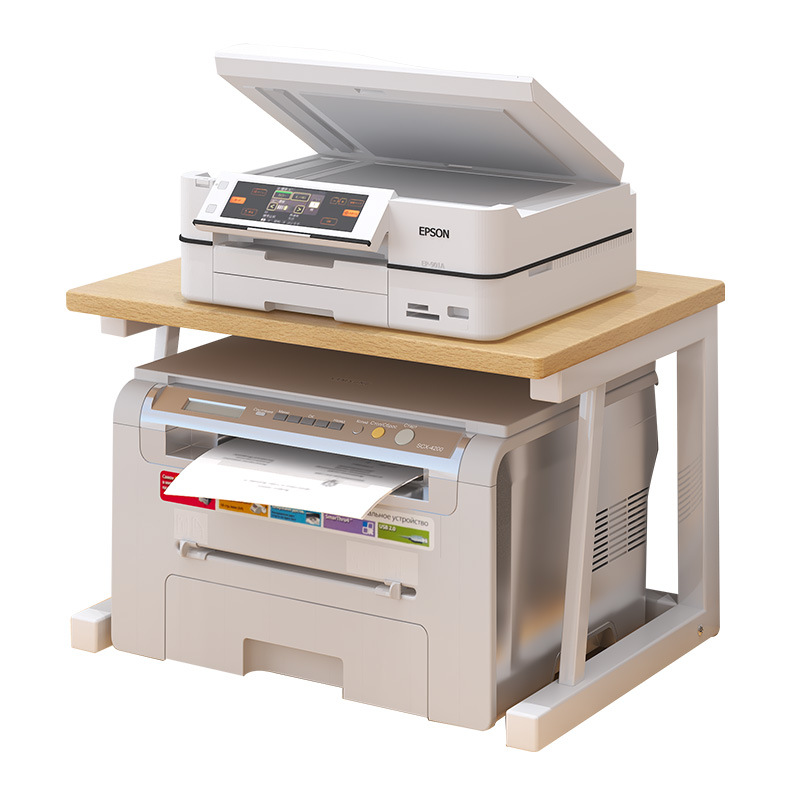 Picture of Carefully Selected Factory Desktop Printer Storage Rack Office Desk Double-Layer Storage Shelf Bracket Creative Storage Rack