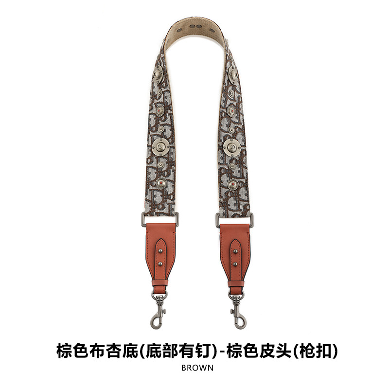 Picture of Mahuangshi MHS-F-66 Wide Bag with Canvas Shoulder Strap Shoulder Crossbody Cowhide Bag Accessories Bag Strap Comfortable D