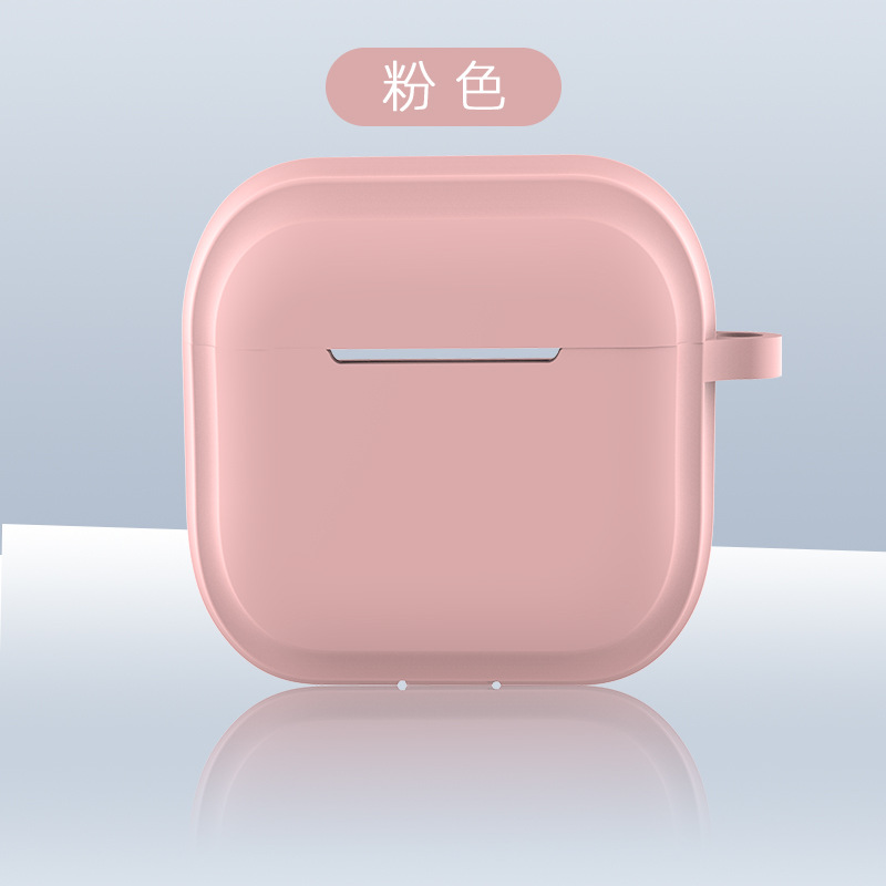 Picture of Simple Pure Color Belt Pendant Suitable for Airpods4 Protective Case Apple 1/2 Silicone Headphone Case with Lanyard Source