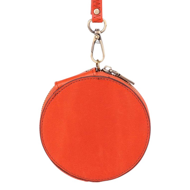 Genuine Leather Universal Coin Purse Vintage Top Layer Cowhide Coin Mini Wallet Multicolor Cute Zipper Key Small Wallet