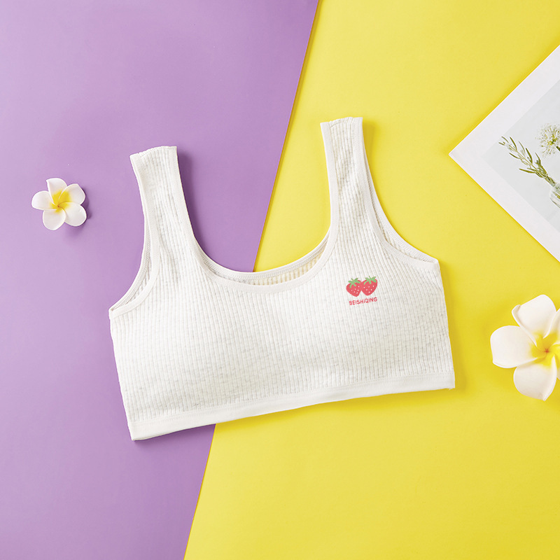 Picture of Girl's underwear development period student girl's high school student underwear pure cotton vest girl's junior high school student underwear