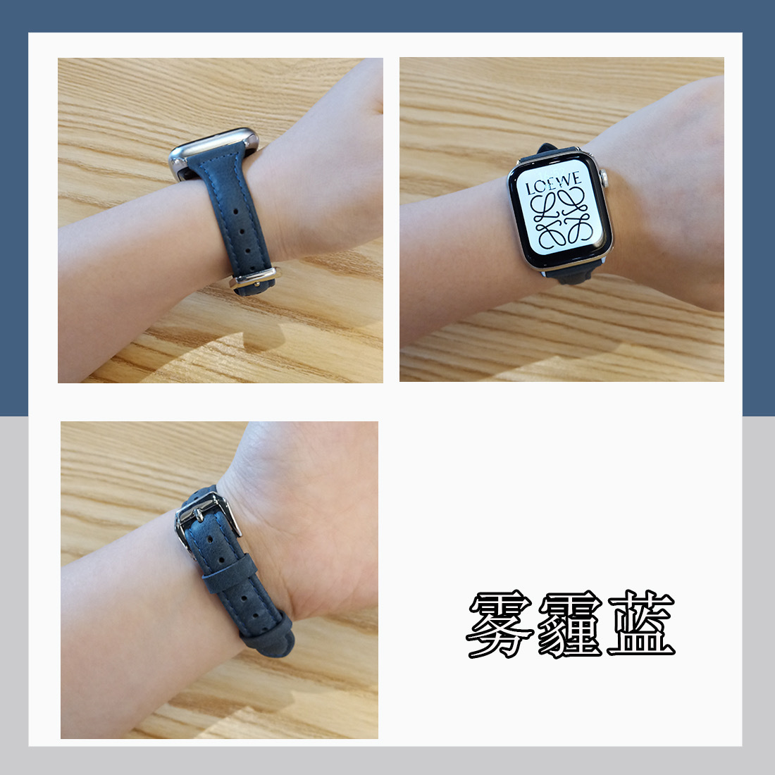 Picture of For Apple Watch Small Waist Leather Strap Apple iwatch109876SE Thin Strap Shrink Simple