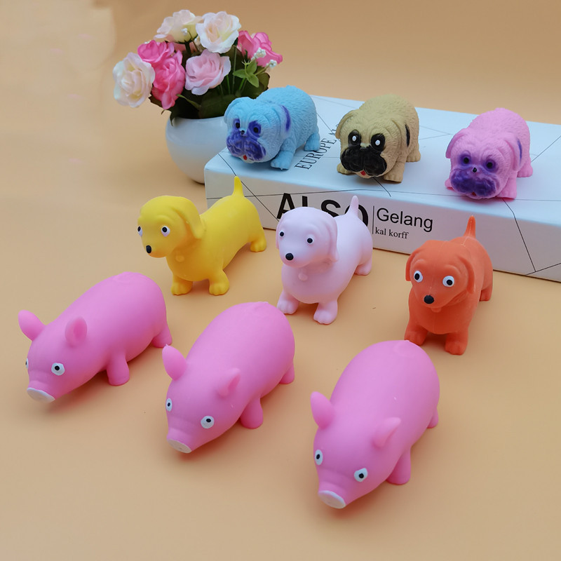 Picture of New exotic decompression creative toy pug soft glue decompression stretch pink pig vent simulation puppy wholesale