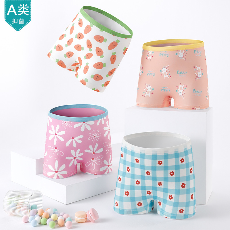 Picture of Children's underwear women's cotton boxer Girl Girl's boxer cotton shorts medium and big Children Baby Girl without pp