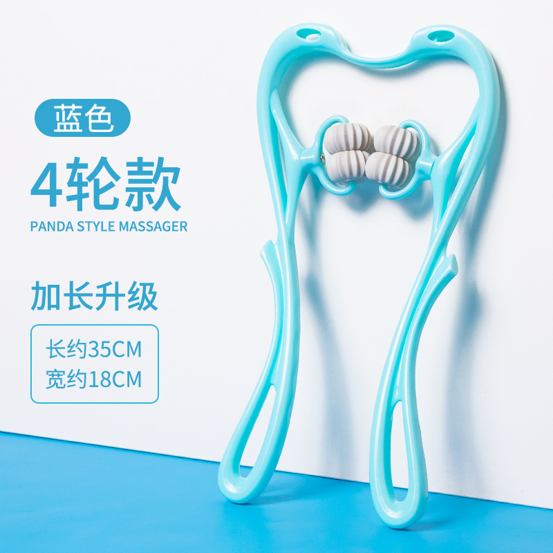 Picture of Manual Cervical Spine Massager Shoulder Neck Handheld Roller Cervical Spine Massager Neck Clip
