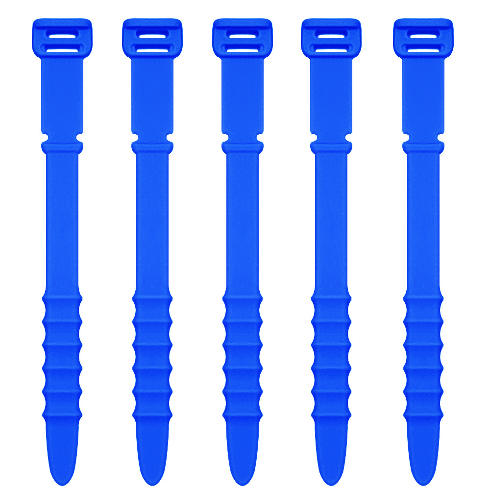 Picture of Fishbone Silicone Cable Organizer Data Cable Storage Tie Headphone Cable Winder Strap Cord Organizer