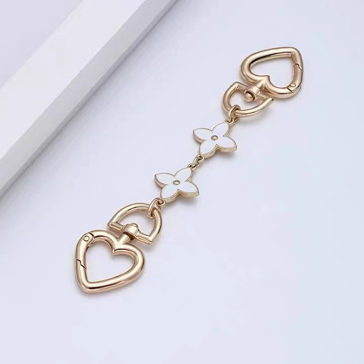 Picture of Bag Accessories Handmade Workshop Bag Extension Chain Mahjong Bag Four-leaf Clover Underarm Bag Chain Modification Replacement Shoulder Strap Chain