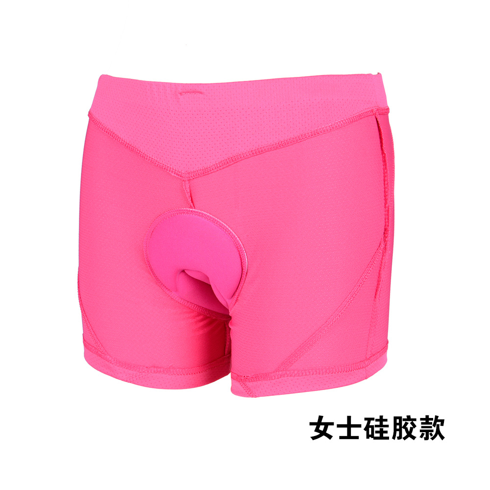 Picture of Women's Thickened Silicone Riding Shorts Women's Riding Pants Shock Absorption Breathable Silicone Pad Riding Sports Underwear