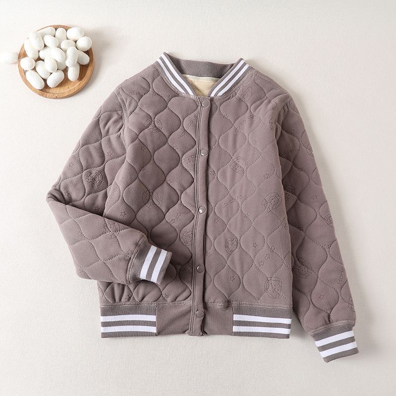Picture of School uniform artifact girls' thermal underwear suit Winter Children's fleece-lined cotton clothes liner primary school students wear cotton-padded jacket