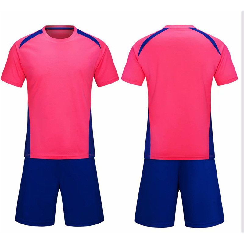 Picture of Wholesale football suit set adult children light board Football suit breathable sweat-absorbent printing number training match ball suit spot