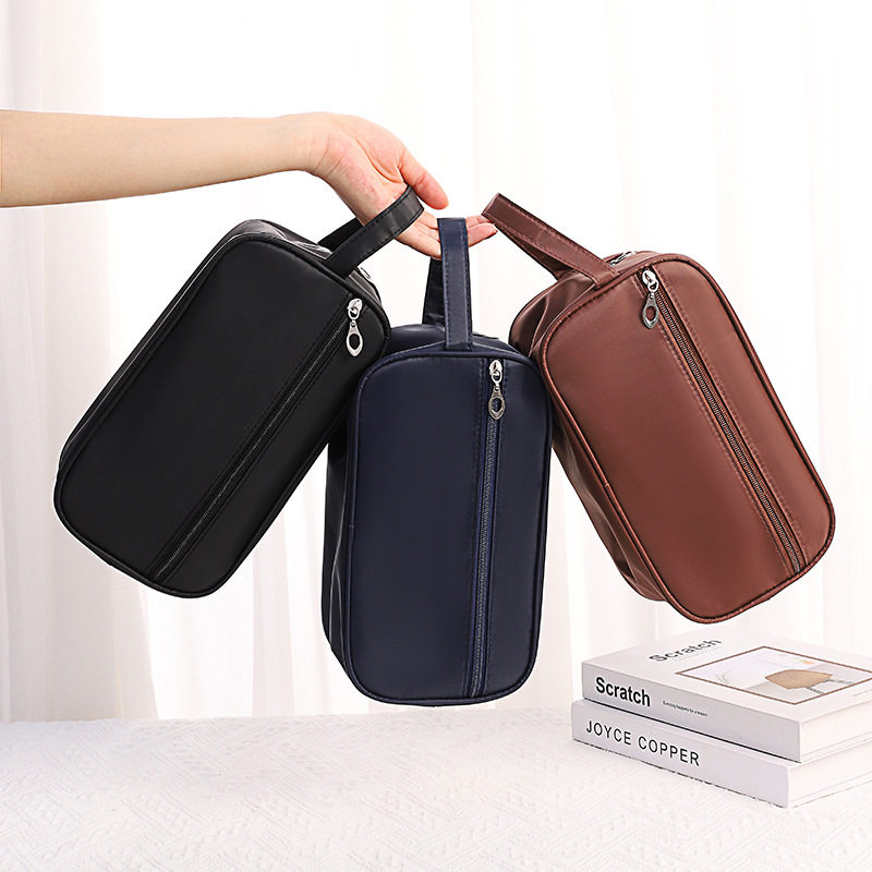 Picture of Waterproof Double Layer Toiletry Bag Cosmetic Bag Large Capacity Men's Women's Toiletry Bag Portable Travel Storage Bag