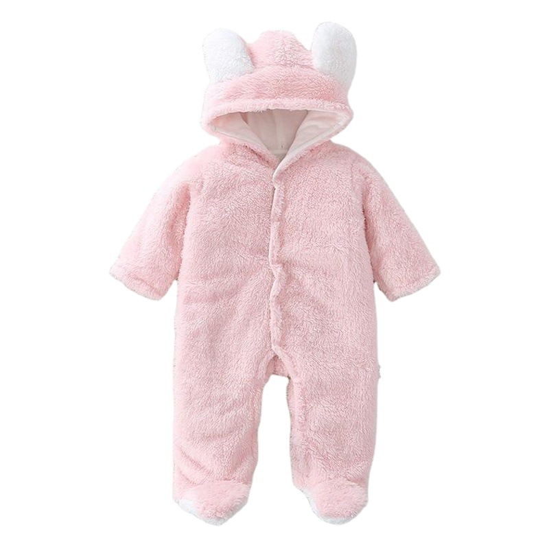 Factory Direct Supply Newborn Baby Short-sleeved Body Clothes Baby Outfit Winter Thickened Warm Climbing Clothes