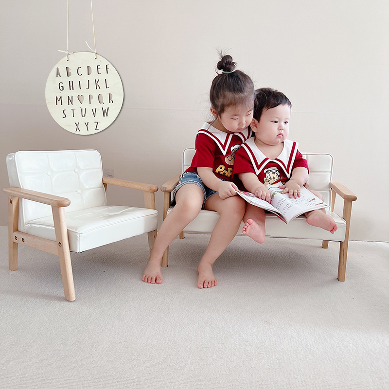 Children's Room Wooden Infant Garden Cute Reading Corner Photography Small Sofa Baby Stool Training Course Seat Mini