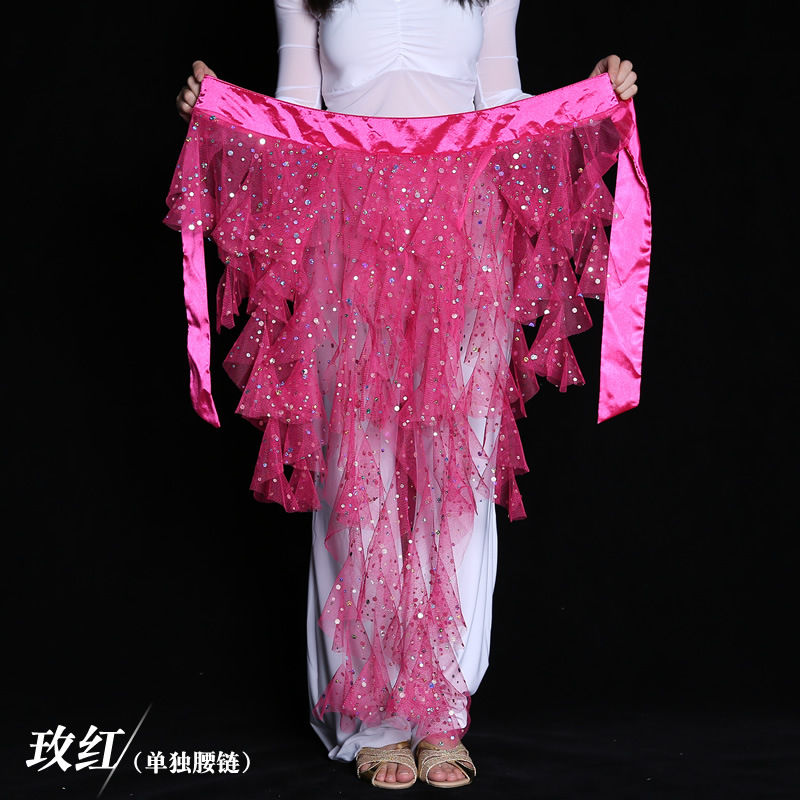 Picture of Belly Dance Highlights Mesh Nine-Tail Fox Belt Waist Chain Waist Charm Egyptian Waist Chain Source Factory