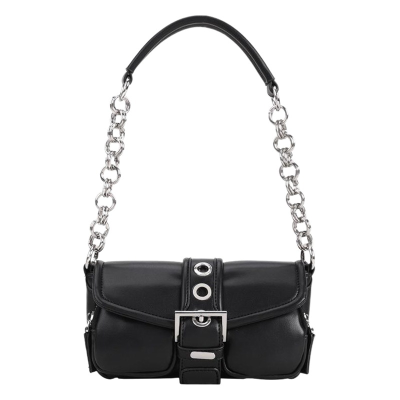 Niche Design Mini Retro Ring Chain Shoulder Armpit 2023 New Baguette Crossbody Small Bag Bag