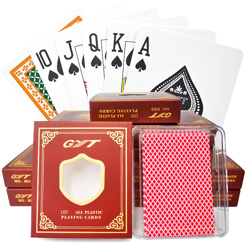 Picture of Plastic poker GYT Texas small print pvc poker manufacturers spot supply waterproof practical double-sided frosted poker