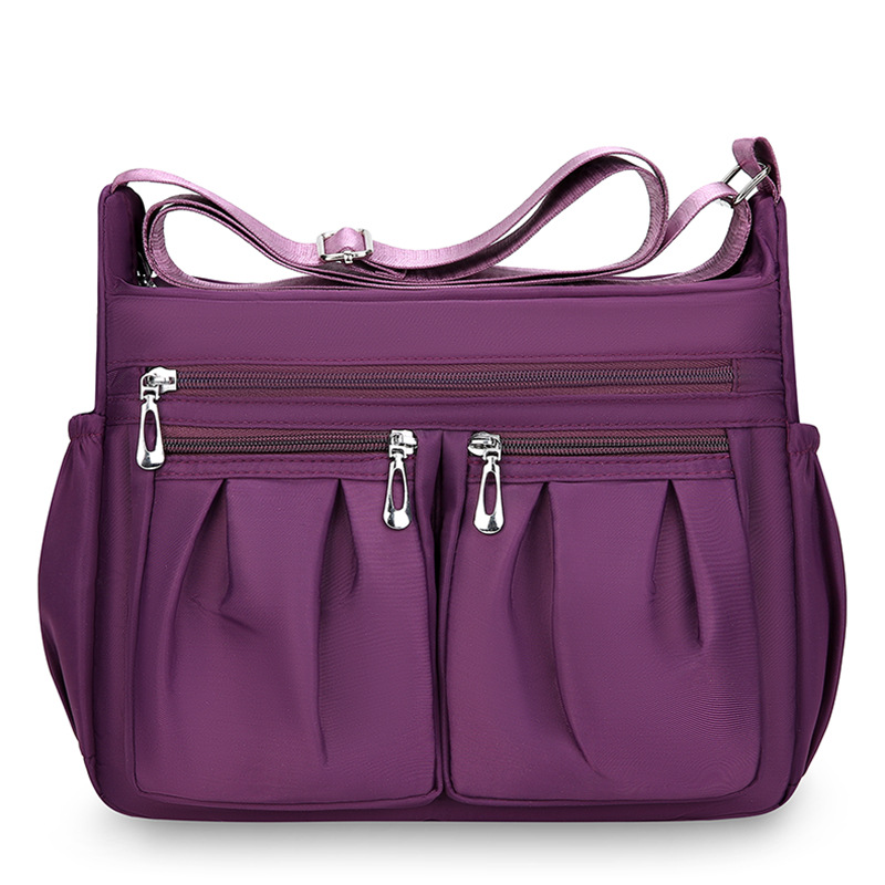 Picture of Cross-Border Wholesale Oxford Cloth Crossbody Bag for Women, Simple Nylon Women's Bag, Versatile Middle-Aged Mother's Fashion Multi-Layered Shoulder Bag