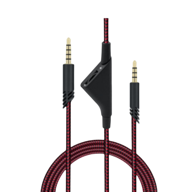 Picture of For Logitech Astro A10 A40 A50TR red and black braided thread 2 m tuning