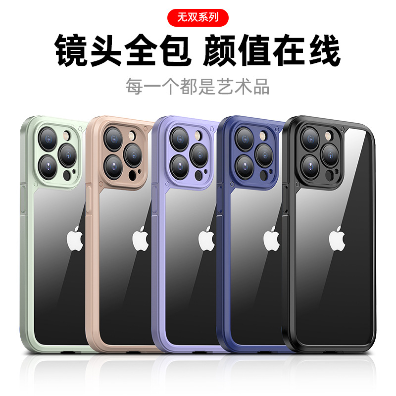 Suitable for iphone14 phone case new transparent Apple 14promax protective case anti-drop lens all-inclusive in stock