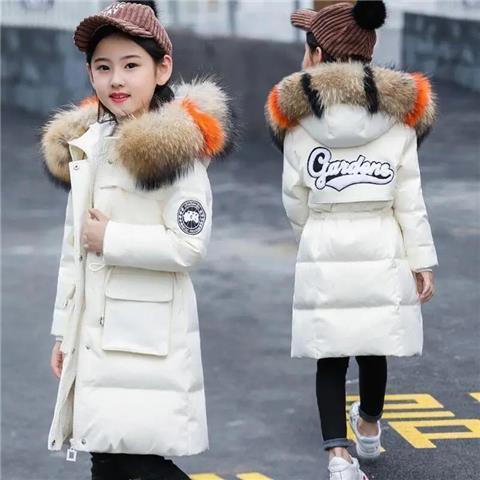 Picture of Girls' Cotton-padded Coat Mid-length Thickened Down Cotton-padded Coat Children's Cotton-padded Coat Children's Cotton-padded Coat Children's Winter Clothes Girls' Korean Style