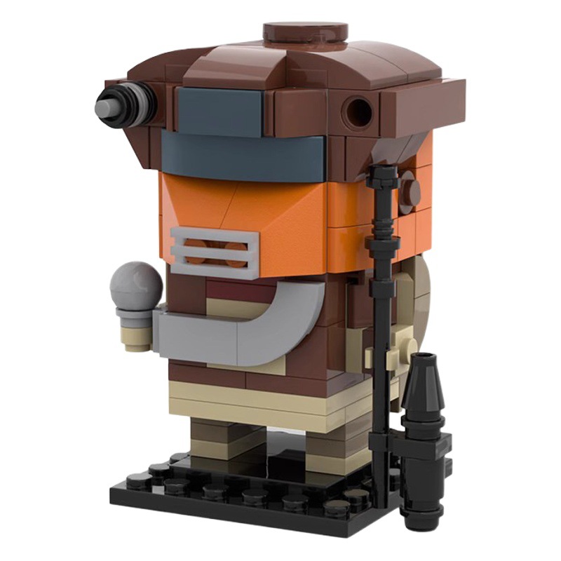 Compatible with Lego Moc Building Blocks, Gold-Delivered Hunter, Bush Planet Series, Building Blocks, Peripheral Models, Boys' Toys