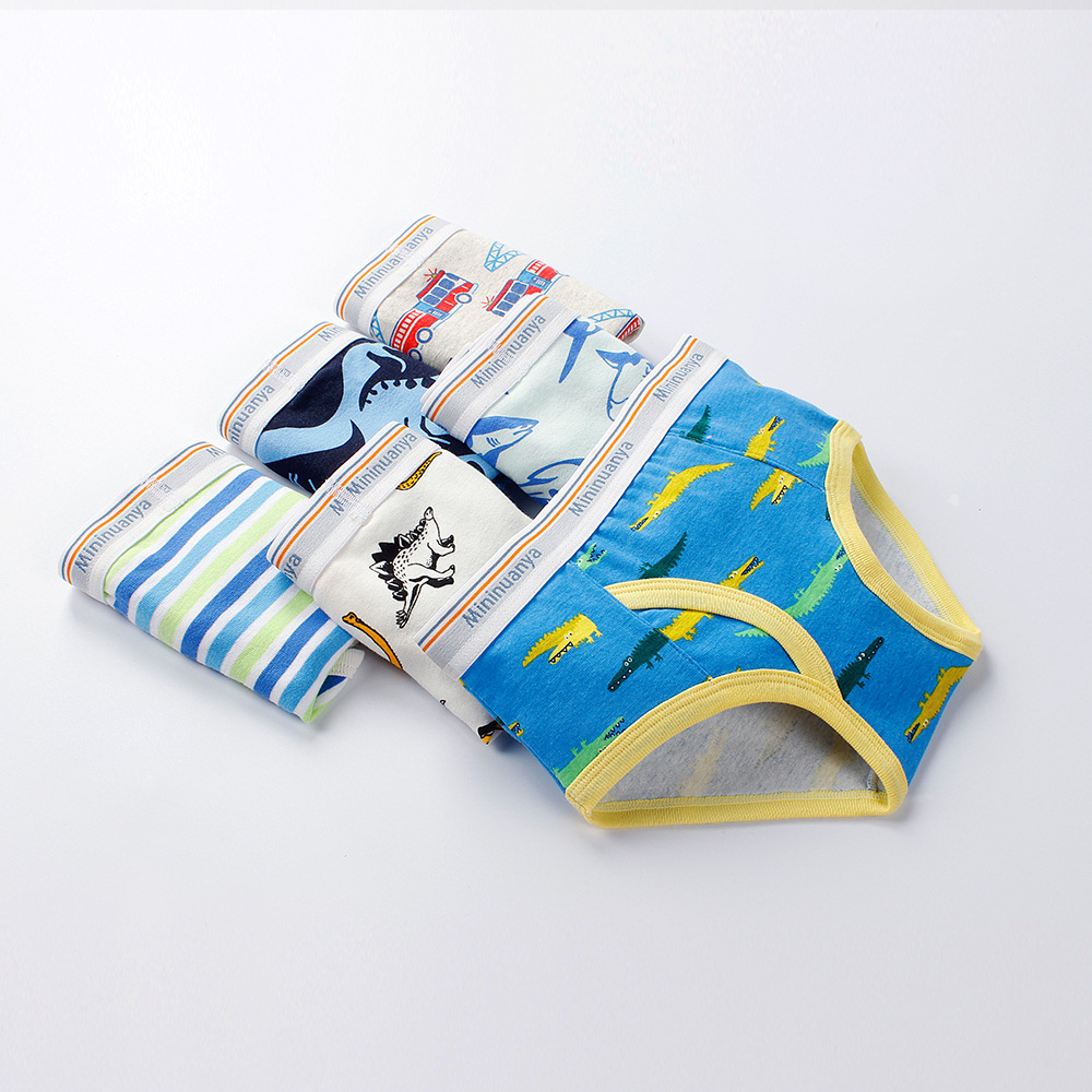 Picture of Children's briefs European and American pure cotton thread baby boy's underwear small and medium-sized children's cartoon breathable boy shorts wholesale