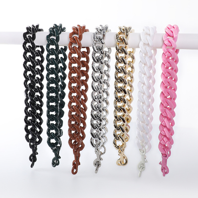 Mahuangshi SP-98 Acrylic Thick Chain Women's Bag Decorative Chain Shoulder Crossbody Bright Color All-match Shoulder Strap Accessories