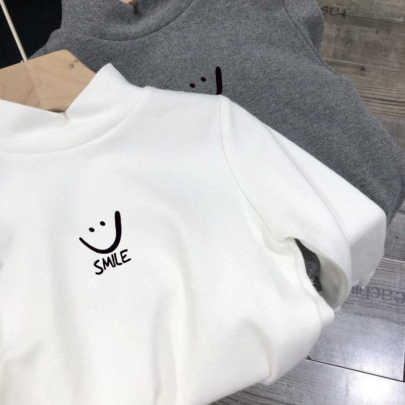 Picture of German velvet children's all-match high collar warm base shirt autumn and winter children's clothing fun cute children's long sleeve T-shirt top
