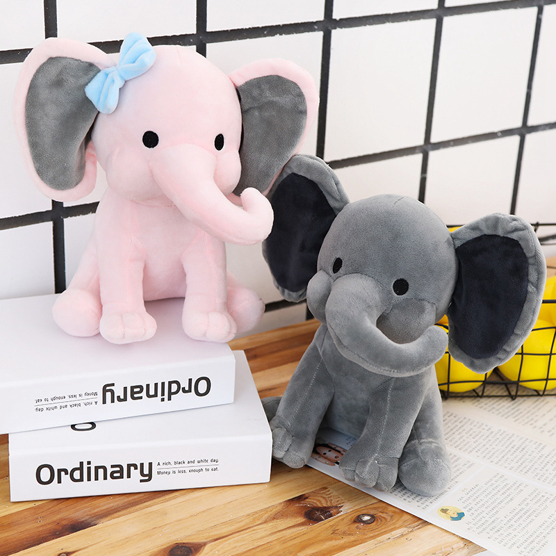 Picture of Elephant Doll Pacifying Elephant Plush Toy Birthday Gift Export Message Vacuum Compressible