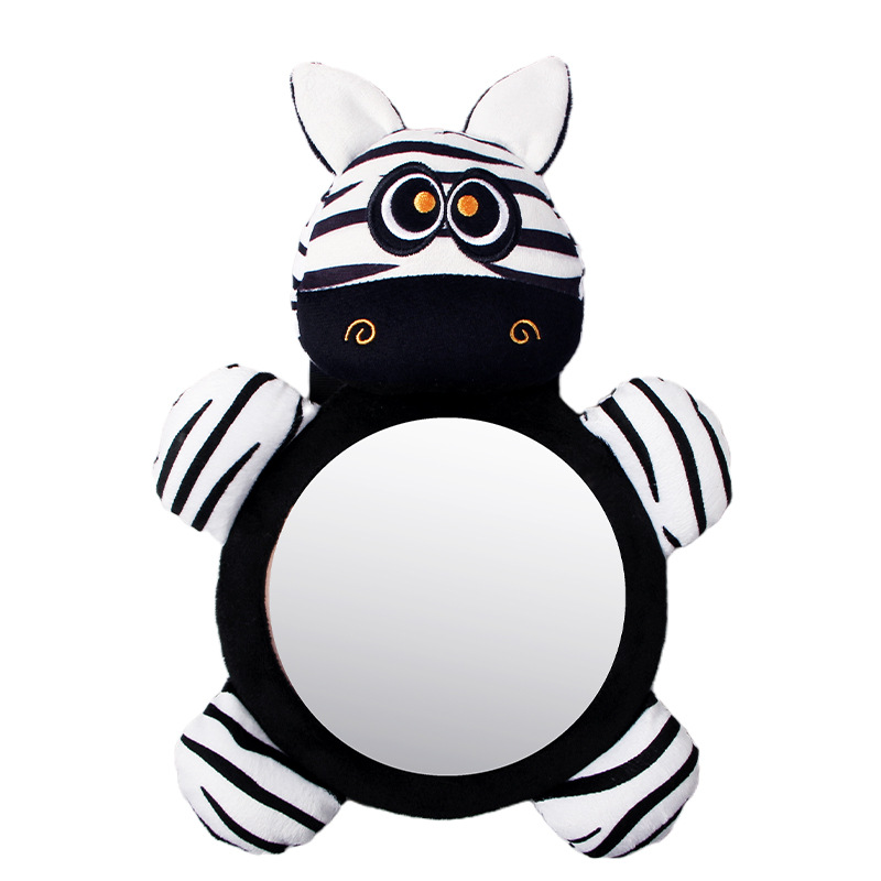 Picture of New black and white cattle car hanging toys children's observation ha ha mirror baby car rearview mirror toys spot wholesale