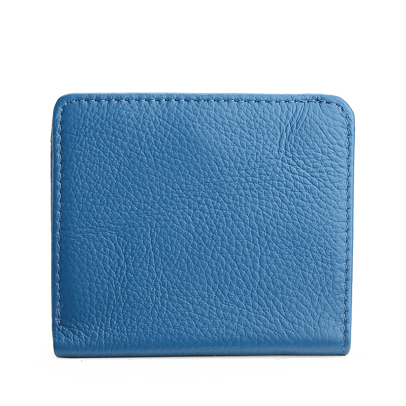 Picture of Women's Genuine Leather Wallet Top Layer Cowhide Coin Purse Wholesale Multi-Function Button Type Coin Purse Cross-Border Women's Wallet