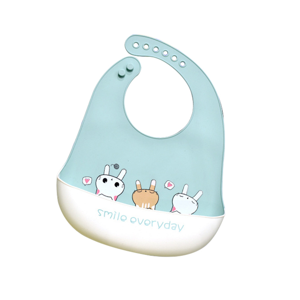 Picture of Baby Dining Bib Stereo Silicone Baby Waterproof Super Soft Food Food Bucket Children Children's Slippery Bucket Wash-Free Cross-Border