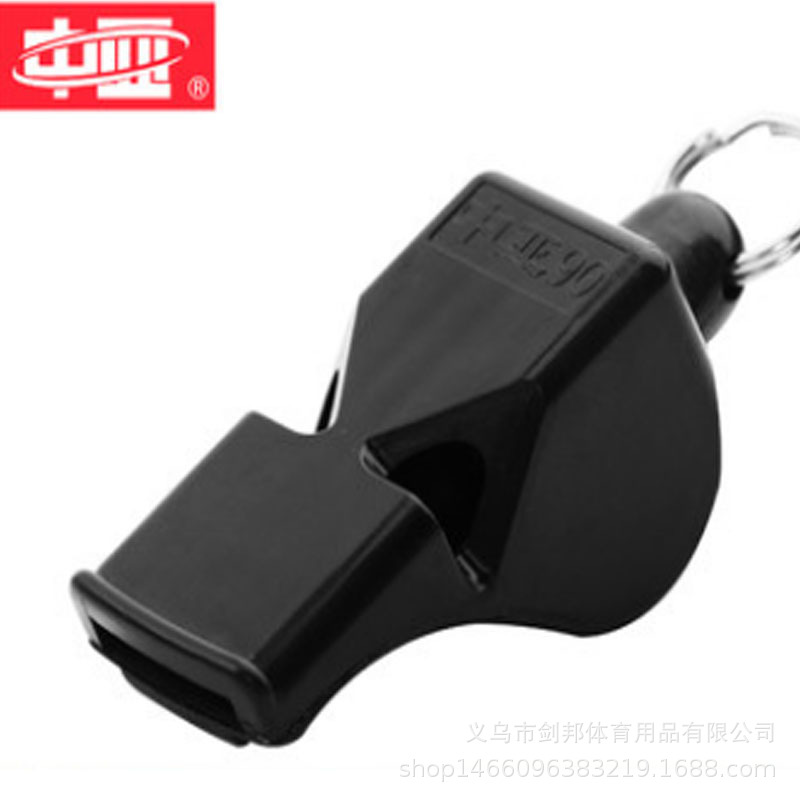 Picture of OK brand non-nuclear dual-tone whistle advanced plastic referee whistle plastic black whistle outdoor survival whistle