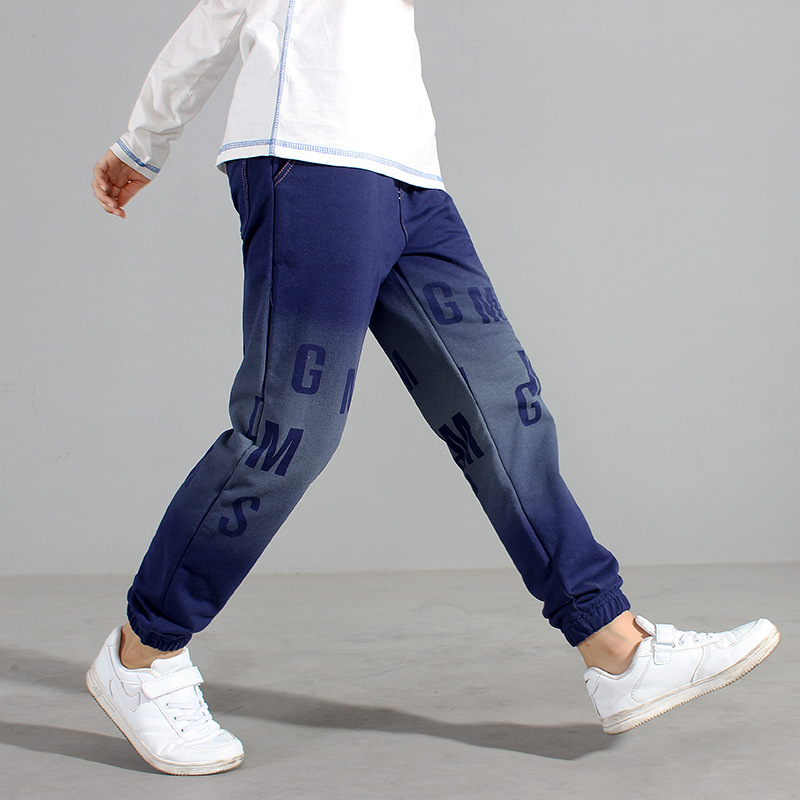 Picture of Autumn Children's Pants Korean Style New Children's Sports Long Pants Big Children's Pure Cotton Casual Anti-Mosquito Pants Children's Pants Wholesale