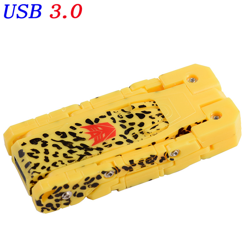Picture of High-speed creative personality U disk 128G Transformers telescopic electronic dog flower cheetah portable disk wholesale USB USB disk