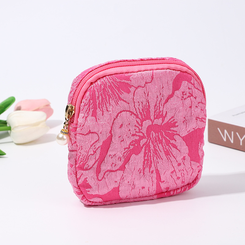 Picture of Cute Mini Canvas Cosmetic Bag for Women Commuting Portable Lipstick Coin Headphone Storage Bag Manufacturer Spot Direct Sales