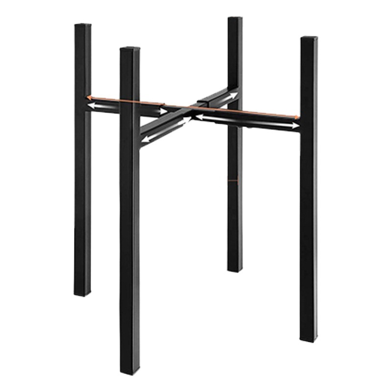Modern wrought iron cross telescopic flower pot stand flower stand adjustable height disassembly flower stand manufacturers personalized flower pot stand