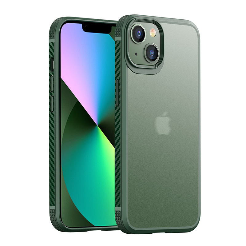 Picture of For Apple 13 mobile phone case new anti-drop iPhone13promax protective case zipper matte translucent
