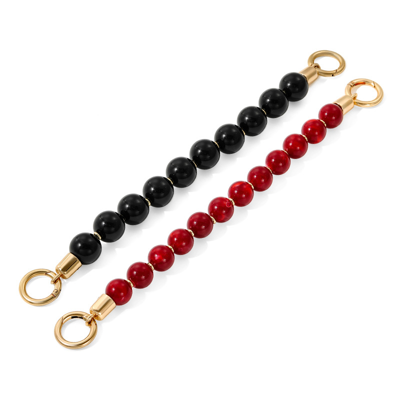 Mahuangshi MHS-SP-46 bag with arm strap with beads short bag with acrylic jewelry decoration bag with all-match