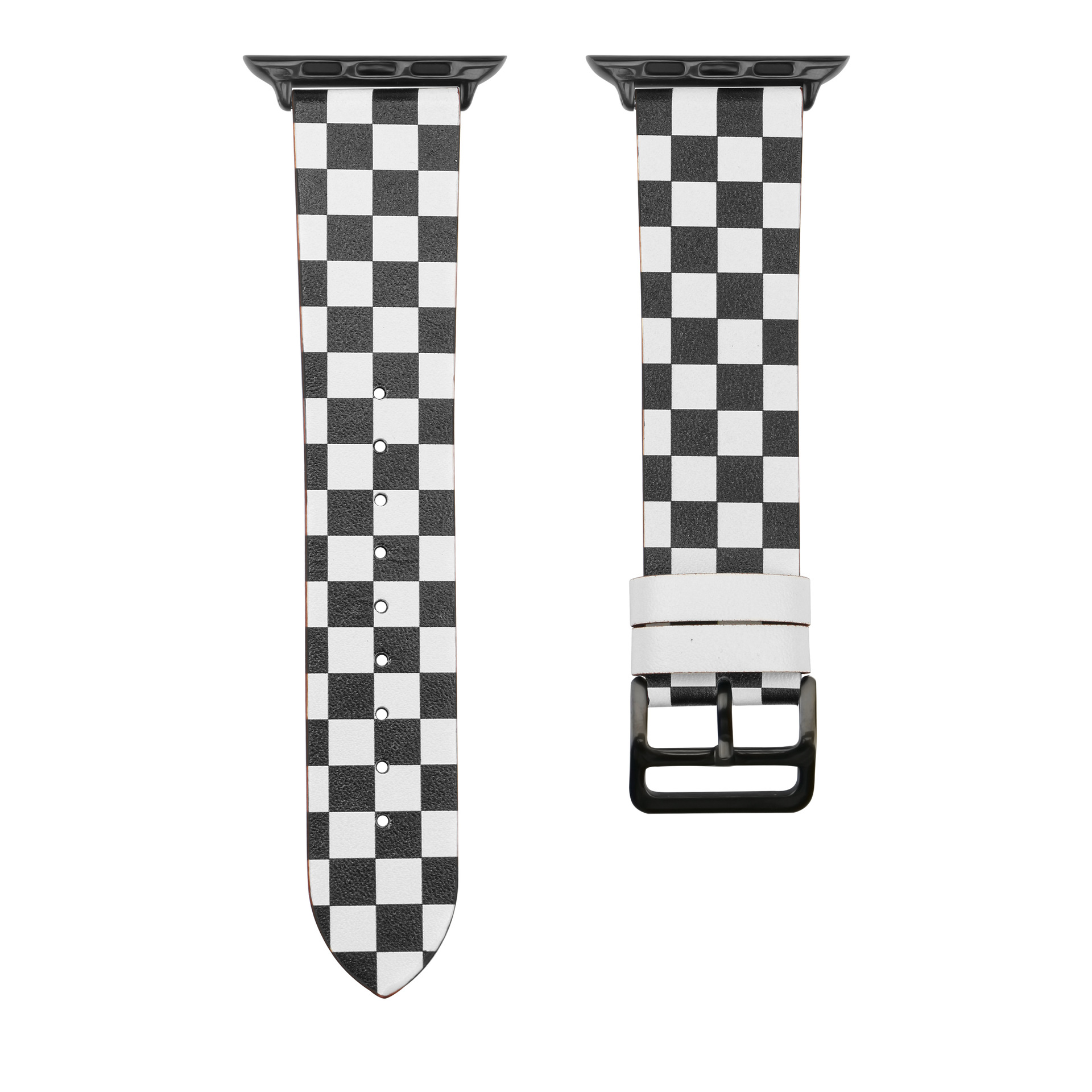 Picture of For Apple Watch Strap Contrast appleiwatchs109846mm Chessboard Plaid Leather Strap Wholesale