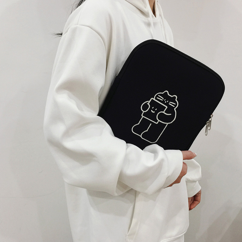 Picture of Inner Protective Sleeve Ins Fashion Fresh iPad Tablet Bag 13inch Student Computer Bag Crossbody Inner Sleeve Bag