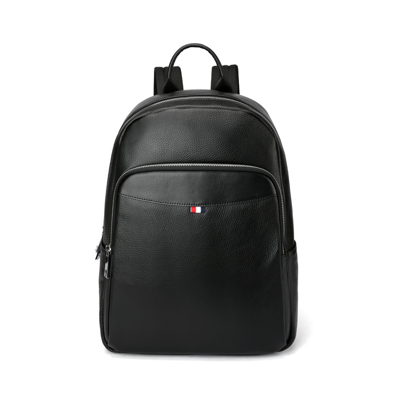 Picture of Mastermaker Leather Men's Genuine Leather Backpack Outdoor Business Large Capacity Computer Bag Backpack Shockproof