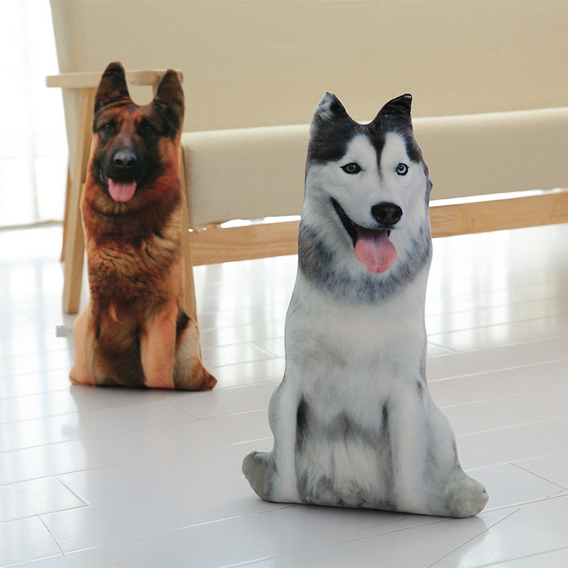 Picture of Creative 3D Artificial Dog Pillow, Plush Toy Dog Doll, One Piece Drop Shipping, Cute Pet Cartoon