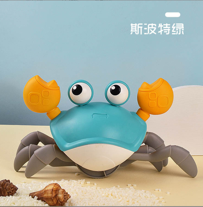 Picture of Cross-border Hot Selling Induction Escape Crab Light usb Charging Induction Obstacle Avoidance New Strange Crawling Trick Toy
