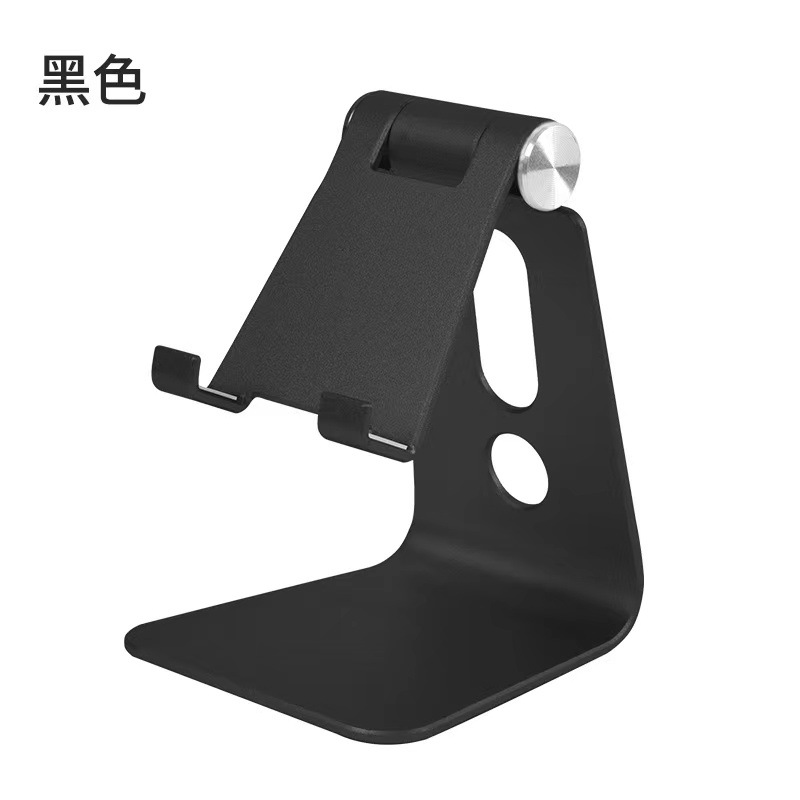 Picture of Single folding aluminum alloy mobile phone tablet Pad for lazy person bracket gift printed logo desktop metal bracket