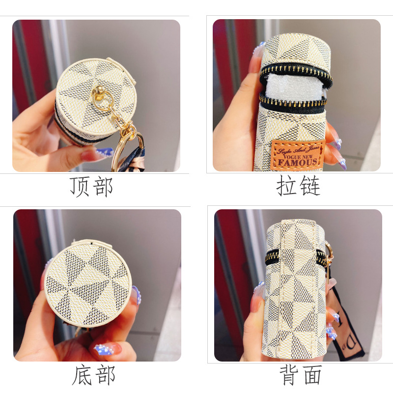 Picture of Bags for Women 2025 New Retro Presbyopia Leather Keychain Leather Mini Lipstick Bag Qiao Headphones Coin Pendant Bag