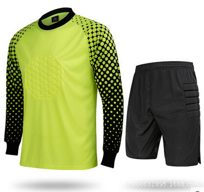 Picture of genuine goods Goalkeeper Clothing suit Adult Children Goalkeeper Clothing Professional Goalkeeper Clothing Thickened Sponge Protection Cushion