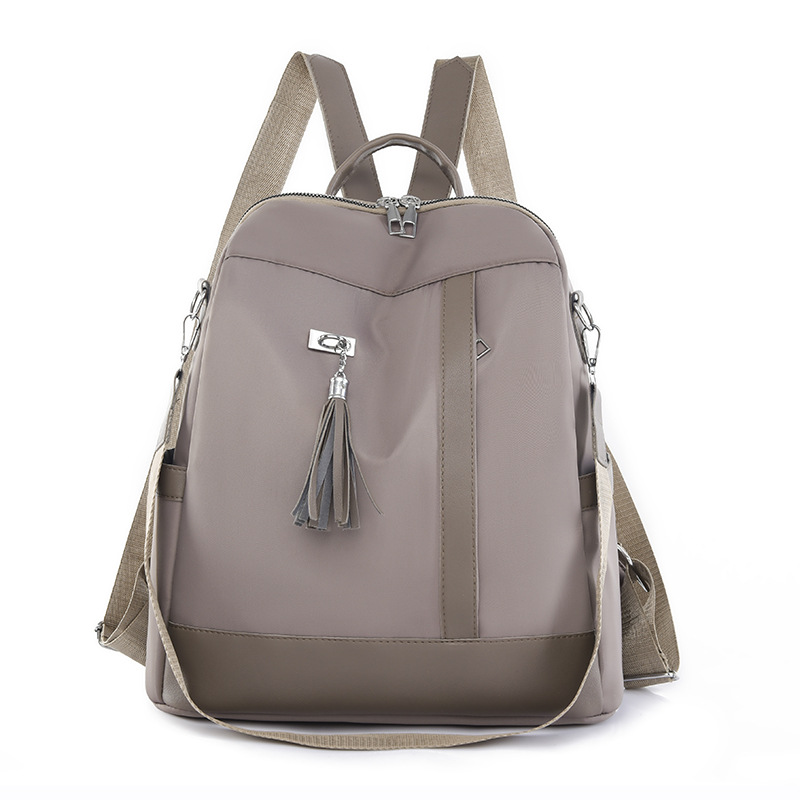 Picture of 2023 New Oxford Cloth Backpack Women's Lightweight All-match Tassel Backpack Daily Leisure Travel Bag