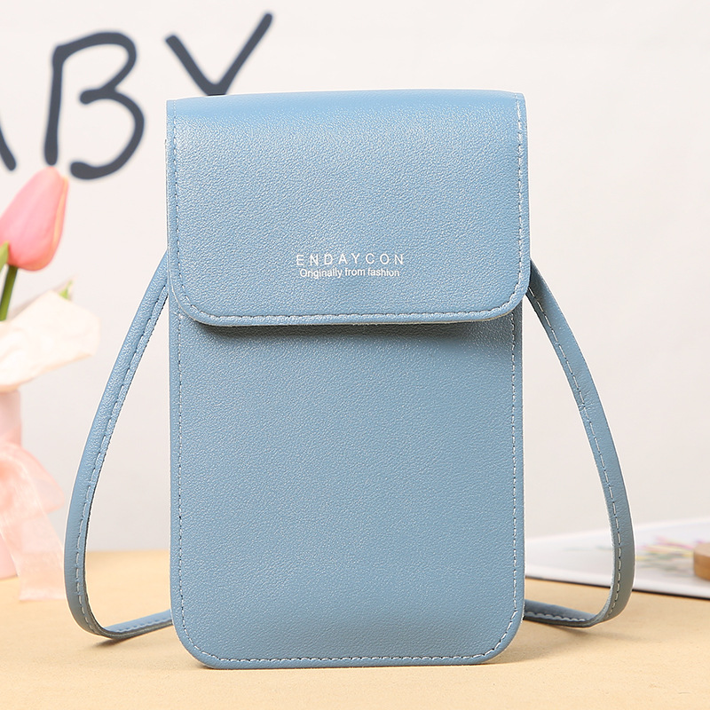 Picture of New Mobile Phone Bag for Women Korean Style Fashionable Multi-Functional Crossbody Shoulder Bag Zipper Solid Color Simple Mini Versatile Wallet