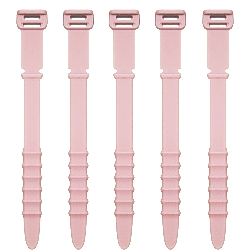 Picture of Fishbone Silicone Cable Organizer Data Cable Storage Tie Headphone Cable Winder Strap Cord Organizer
